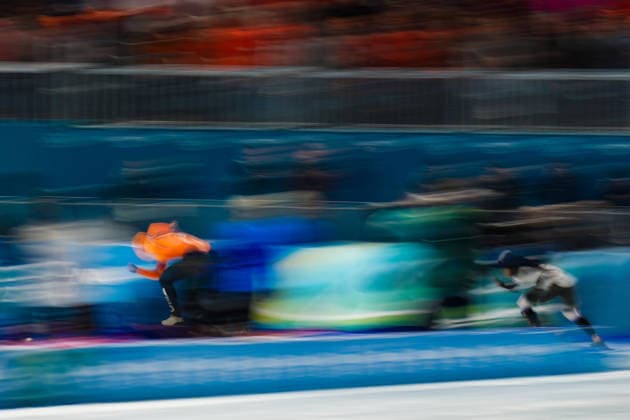 LEERDAM Jutta from Nederland during the 1000 mt women Speed skating, Eisschnelllauf at the Milano Cortina 2026 Winter Olympics, in Milan (Italy) February 9, 2026 (Photo Gian Mattia D Alberto LaPresse)  Copyright: xGianxMattiaxD Alberto LaPressex