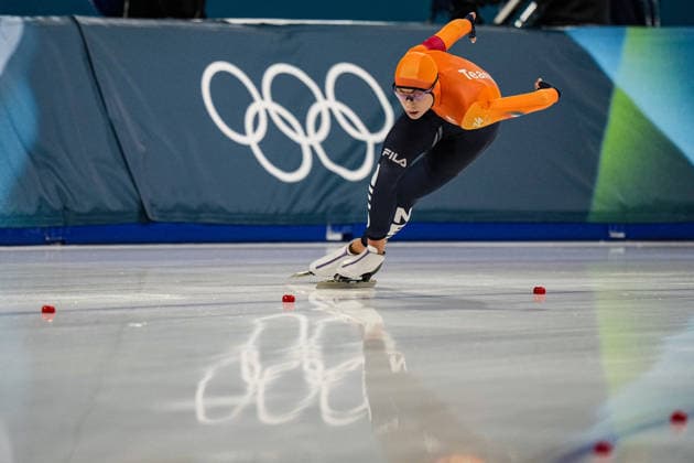 KOK Femke from Nederland during the 1000 mt women Speed skating, Eisschnelllauf at the Milano Cortina 2026 Winter Olympics, in Milan (Italy) February 9, 2026 (Photo Gian Mattia D Alberto LaPresse)  Copyright: xGianxMattiaxD Alberto LaPressex