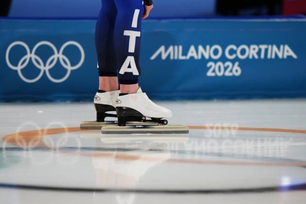 Vigl Maybritt from Italy during the 1000 mt women Speed skating, Eisschnelllauf at the Milano Cortina 2026 Winter Olympics, in Milan (Italy) February 9, 2026 (Photo Gian Mattia D Alberto LaPresse)  Copyright: xGianxMattiaxD Alberto LaPressex
