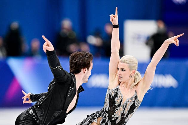 Olivia SMART & Tim DIECK (ESP), during Ice Dance Rhythm Dance, at the Olympic Winter games, Winterspiele,Spiele, Summer games Milano Cortina 2026, at Milano Ice Skating Arena, on February 9, 2026 in Milan, Italy. Noxthirdxpartyxsales  aflo_319141021