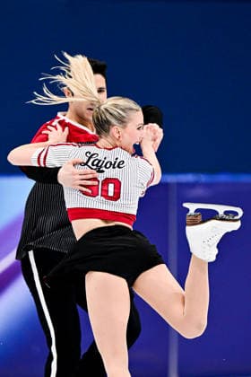 Marjorie LAJOIE & Zachary LAGHA (CAN), during Ice Dance Rhythm Dance, at the Olympic Winter games, Winterspiele,Spiele, Summer games Milano Cortina 2026, at Milano Ice Skating Arena, on February 9, 2026 in Milan, Italy. Noxthirdxpartyxsales  aflo_319141105