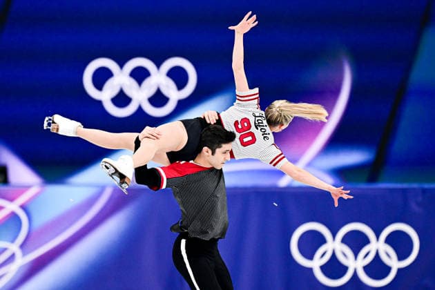 Marjorie LAJOIE & Zachary LAGHA (CAN), during Ice Dance Rhythm Dance, at the Olympic Winter games, Winterspiele,Spiele, Summer games Milano Cortina 2026, at Milano Ice Skating Arena, on February 9, 2026 in Milan, Italy. Noxthirdxpartyxsales  aflo_319141133