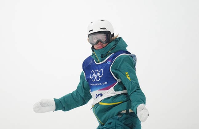 Meila Stalker (Australia) competes during the Women s Big Air Snowboard competition on Day 3 of the Milano Cortina 2026 Winter Olympic Games, Olympische Spiele, Olympia, OS at Livigno Snow Park on February 9, 2026 in Livigno, Italy. Thor Wegner DeFodi Images (Photo by DeFodi Images) - *** Meila Stalker Australia competes during the Women s Big Air Snowboard competition on Day 3 of the Milano Cortina 2026 Winter Olympic games at Livigno Snow Park on February 9, 2026 in Livigno, Italy Thor Wegner DeFodi Images Photo by DeFodi Images