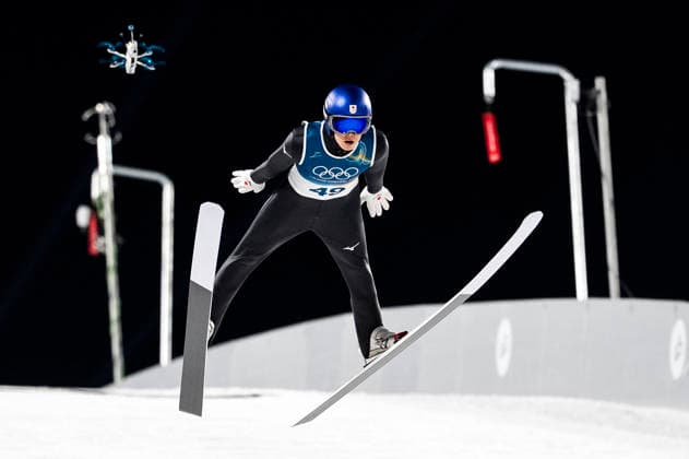 Ski jumping, Skispringen, Ski, nordisch - Milano Cortina 2026 Winter Olympics Day 3 Ryoyu Kobayashi of Team Japan in action in the Men s Ski Jumping normal hill Individual HS107 competition during day three of the Milano Cortina 2026 Winter Olympics at Predazzo Ski Jumping Stadium in Predazzo, Italy. Predazzo Italy  Copyright: xAndrzejxIwanczukx originalFilename:iwanczuk-skijumpi260210_npdM9.jpg