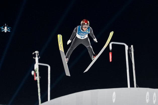 Ski jumping, Skispringen, Ski, nordisch - Milano Cortina 2026 Winter Olympics Day 3 Ren Nikaido of Team Japan in action in the Men s Ski Jumping normal hill Individual HS107 competition during day three of the Milano Cortina 2026 Winter Olympics at Predazzo Ski Jumping Stadium in Predazzo, Italy. Predazzo Italy  Copyright: xAndrzejxIwanczukx originalFilename:iwanczuk-skijumpi260210_npqfO.jpg