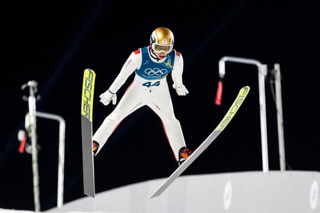 Ski jumping, Skispringen, Ski, nordisch - Milano Cortina 2026 Winter Olympics Day 3 Jan Hoerl of Team Austria in action in the Men s Ski Jumping normal hill Individual HS107 competition during day three of the Milano Cortina 2026 Winter Olympics at Predazzo Ski Jumping Stadium in Predazzo, Italy. Predazzo Italy  Copyright: xAndrzejxIwanczukx originalFilename:iwanczuk-skijumpi260210_npnIM.jpg