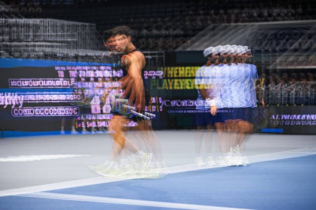 February 9, 2026, Frisco, Texas, USA: Doubles teammates BEN SHELTON (left) and ALEKSANDAR KOVACEVIC (right) during their doubles match against Grigor Dimitrov & Georgi Georgiev at the Dallas Open round of 16. Ben Shelton & Aleksandar Kovacevic defeat Grigor Dimitrov & Georgi Georgiev in 3 sets. 5:7, 7:6, and 10:3. Frisco USA - ZUMAm348 20260209_znp_m348_019 Copyright: xLuisxRevillaxMatax