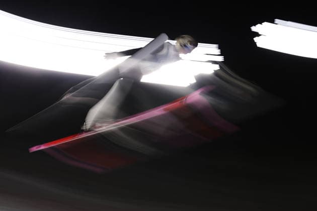 General view, FEBRUARY 9, 2026 - Ski jumping, Skispringen, Ski, nordisch : Men s Individual Normal Hill during the Milano Cortina 2026 Olympic Winter games, Winterspiele,Spiele, Summer games at Predazzo Ski Jumping Stadium in Predazzo, Italy. Noxthirdxpartyxsales  aflo_319155208