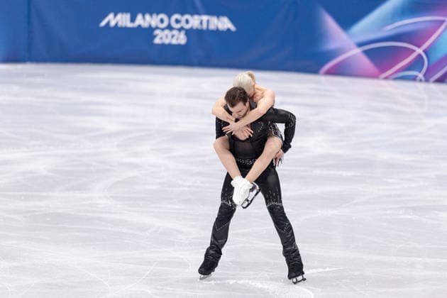 Winter Olympics - Figure skating, Eiskunstlauf Team Event Ice Dance-Rhythm Dance - Milan AJ Olivia Smart and partner Tim Dieck of Team Spain compete in the figure skating team event ice dance-rhythm dance during the Milano Cortina 2026 Winter Olympic Games, Olympische Spiele, Olympia, OS at Milano Ice Skating Arena in Milan on February 9, 2026. Photo by Alexis Jumeau ABACAPRESS.COM Milan  Copyright: xJumeauxAlexis ABACAx