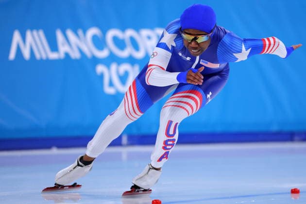 Erin Jackson (USA), FEBRUARY 9, 2026 - Speed skating, Eisschnelllauf : Women s 1000m during the Milano Cortina 2026 Olympic Winter games, Winterspiele,Spiele, Summer games at Milano Speed Skating Stadium in Milan, Italy. Noxthirdxpartyxsales  aflo_319167033