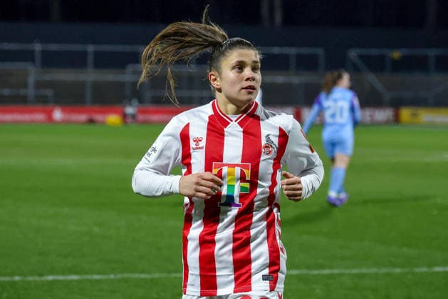 09 02 2026, xsscx, Frauen Fussball, 1 FC Koeln SGS Essen, 1 Fussball Bundesliga, 17 Spieltag, Franz Kremer Stadion, Saison 2025 2026 Martyna Wiankowska 1 FC Koeln 26 DFB regulations prohibit any use of photographs as image sequences and or quasi video Photo xSandraxScherningxPressefotoKochx Nordrhein Westfalen Germany
