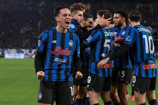 Atalanta BC vs Cremonese, Serie A EniLive 2025 2026 day 24 at New Balance Arena. Italy, Bergamo, 2026 02 09: Nikola Krstovic (Atalanta) scores and celebrates the 1-0 goal at 13 during soccer game Atalanta BC vs Cremonese, Serie A EniLive 2025-2026, day 24 at New Balance Arena Italy, Bergamo, 2026 02 09: Atalanta BC vs Cremonese, Serie A EniLive 2025 2026 day 24 at New Balance Arena. - Bergamo Italy Copyright: FabrizioxAndreaxBertani