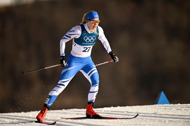 LKS 20260210 Amanda Saari of Finland competes during the women s Sprint Classic Qualification at the Milano Cortina Winter Olympics at the Tesero Cross Country Skiing Stadium on February 10, 2026. - RONI REKOMAA Tesero Italy 01--NK0JJ_8  Copyright: xRonixRekomaax 01--NK0JJ_8