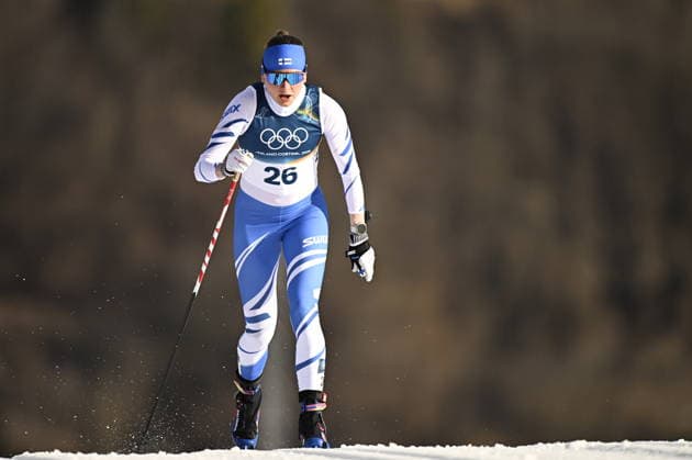 LKS 20260210 Johanna Matintalo of Finland competes during the women s Sprint Classic Qualification at the Milano Cortina Winter Olympics at the Tesero Cross Country Skiing Stadium on February 10, 2026. - RONI REKOMAA Tesero Italy otQ8iYG3pyM  Copyright: xRonixRekomaax otQ8iYG3pyM