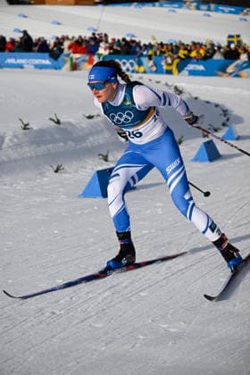 LKS 20260210 Johanna Matintalo of Finland competes during the women s Sprint Classic Qualification at the Milano Cortina Winter Olympics at the Tesero Cross Country Skiing Stadium on February 10, 2026. - MARKKU ULANDER Tesero Italy iNhIYarjSg0  Copyright: xMarkkuxUlanderx iNhIYarjSg0