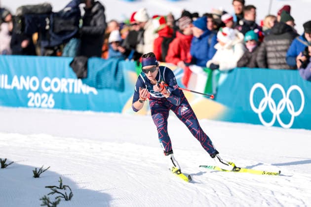 OLYMPICS - Winter Olympic Games, Olympische Spiele, Olympia, OS Milano Cortina 2026 TESERO,ITALY,10.FEB.26 - OLYMPICS, NORDIC SKIING, CROSS COUNTRY SKIING - Winter Olympic Games Milano Cortina 2026, sprint classic, men and women, qualification. Image shows Anna Pryce (GBR).  GEPAxpictures xMatthiasxTrinkl