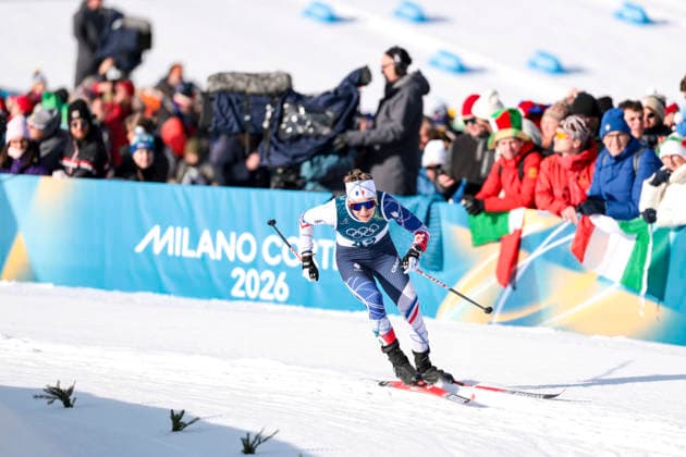 OLYMPICS - Winter Olympic Games, Olympische Spiele, Olympia, OS Milano Cortina 2026 TESERO,ITALY,10.FEB.26 - OLYMPICS, NORDIC SKIING, CROSS COUNTRY SKIING - Winter Olympic Games Milano Cortina 2026, sprint classic, men and women, qualification. Image shows Clemence Didierlaurent (FRA).  GEPAxpictures xMatthiasxTrinkl