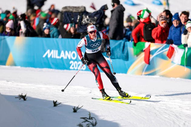 OLYMPICS - Winter Olympic Games, Olympische Spiele, Olympia, OS Milano Cortina 2026 TESERO,ITALY,10.FEB.26 - OLYMPICS, NORDIC SKIING, CROSS COUNTRY SKIING - Winter Olympic Games Milano Cortina 2026, sprint classic, men and women, qualification. Image shows Kitija Auzina (LAT).  GEPAxpictures xMatthiasxTrinkl