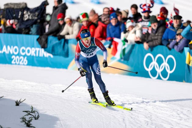 OLYMPICS - Winter Olympic Games, Olympische Spiele, Olympia, OS Milano Cortina 2026 TESERO,ITALY,10.FEB.26 - OLYMPICS, NORDIC SKIING, CROSS COUNTRY SKIING - Winter Olympic Games Milano Cortina 2026, sprint classic, men and women, qualification. Image shows Dasom Han (KOR).  GEPAxpictures xMatthiasxTrinkl