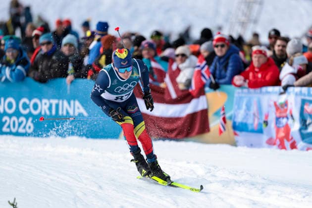 OLYMPICS - Winter Olympic Games, Olympische Spiele, Olympia, OS Milano Cortina 2026 TESERO,ITALY,10.FEB.26 - OLYMPICS, NORDIC SKIING, CROSS COUNTRY SKIING - Winter Olympic Games Milano Cortina 2026, sprint classic, men and women, qualification. Image shows Nicolas Claveau-Laviolette (VEN).  GEPAxpictures xMatthiasxTrinkl