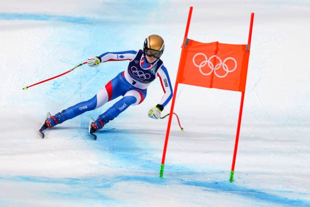 OLYMPICS - Winter Olympic Games, Olympische Spiele, Olympia, OS Milano Cortina 2026 CORTINA D AMPEZZO,ITALY,10.FEB.26 - OLYMPICS, ALPINE SKIING - Winter Olympic Games Milano Cortina 2026, team combined, downhill, women. Image shows Romane Miradoli (FRA).  GEPAxpictures xMaticxKlansek