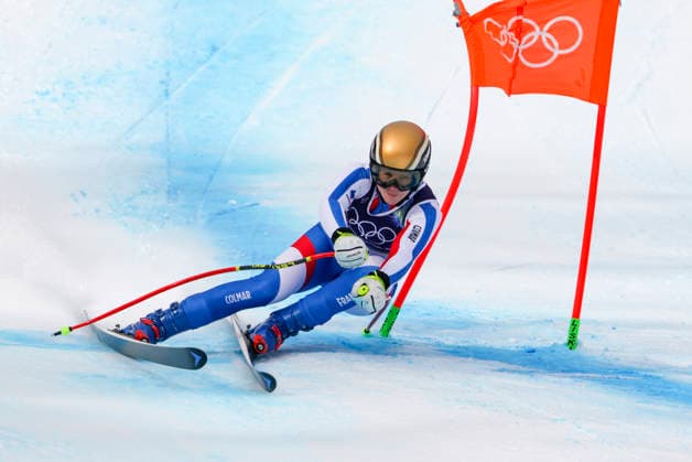 OLYMPICS - Winter Olympic Games, Olympische Spiele, Olympia, OS Milano Cortina 2026 CORTINA D AMPEZZO,ITALY,10.FEB.26 - OLYMPICS, ALPINE SKIING - Winter Olympic Games Milano Cortina 2026, team combined, downhill, women. Image shows Romane Miradoli (FRA).  GEPAxpictures xMaticxKlansek