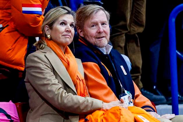 King Willem-Alexander of the Netherlands and Queen Maxima of the Netherlands looks on while watching atheletes Women s 500m, Milano Cortina 2026 Winter Olympics: Day 4, Short Track Speed skating, Eisschnelllauf - Milano Cortina 2026 Winter Olympics: Day 4, Milano Speed Skating Stadium, February 10, 2026, Milan, Italy.