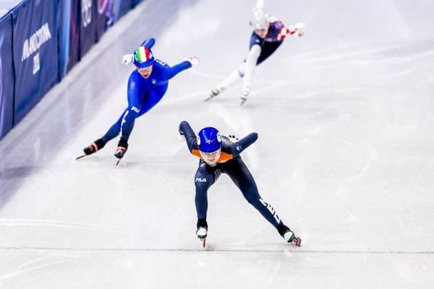 MILAN Xandra Velzeboer in action during the women s 500 meters qualifying event at the Milan Ice Skating Area during the Winter Olympics. ROBIN VAN LONKHUIJSEN ANP xVIxANPxSportx xxANPxIVx 550223302 originalFilename: 550223302.jpg
