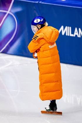 MILAN Xandra Velzeboer in action during the women s 500 meters qualifying event at the Milan Ice Skating Area during the Winter Olympics. ROBIN VAN LONKHUIJSEN ANP xVIxANPxSportx xxANPxIVx 550223313 originalFilename: 550223313.jpg