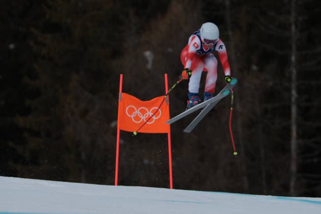 Janine Schmitt (SUI) during the Olympic Winter games, Winterspiele,Spiele, Summer games Milano-Cortina 2026, Alpine Skiing Women s Team Combined Downhill on February 10, 2026 at Tofane Alpine Skiing Centre in Cortina D Ampezzo, Italy  Copyright: xLucianoxMariaxBisi IPAxSportx xipa-agency.netx xx IPA_71212487 IPA_Agency_IPA71212487