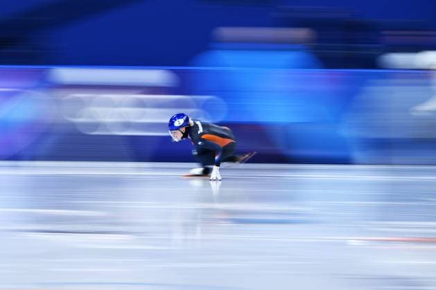 Dutch shorttrack skater Xandra Velzeboer pictured in action during the women s 500m heats of the Short Track Speed skating, Eisschnelllauf competition at the Milano Cortina 2026 Olympic Winter games, Winterspiele,Spiele, Summer games on Tuesday 10 February 2026 in Milan, Italy. The XXV Winter Olympics take place from 6 to 22 February 2026 in Italy. JASPERxJACOBS  x162342715x
