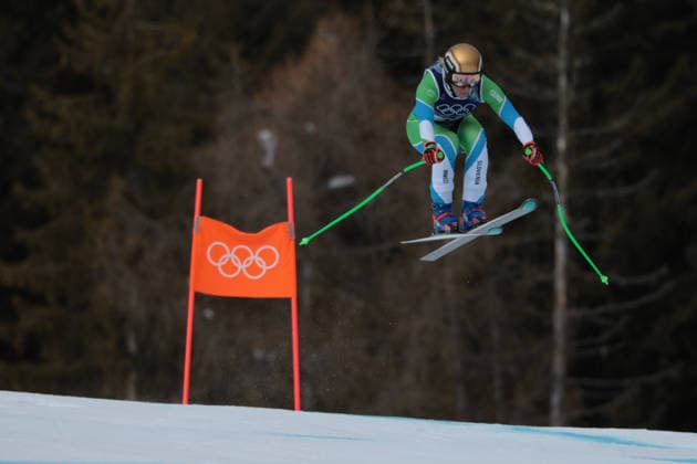 Ilka Stuhec (SLO) during the Olympic Winter games, Winterspiele,Spiele, Summer games Milano-Cortina 2026, Alpine Skiing Women s Team Combined Downhill on February 10, 2026 at Tofane Alpine Skiing Centre in Cortina D Ampezzo, Italy  Copyright: xLucianoxMariaxBisi IPAxSportx xipa-agency.netx xx IPA_71212672 IPA_Agency_IPA71212672