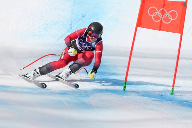 OLYMPICS - Winter Olympic Games, Olympische Spiele, Olympia, OS Milano Cortina 2026 CORTINA D AMPEZZO,ITALY,10.FEB.26 - OLYMPICS, ALPINE SKIING - Winter Olympic Games Milano Cortina 2026, team combined, downhill, women. Image shows Nina Ortlieb (AUT).  GEPAxpictures xMaticxKlansek