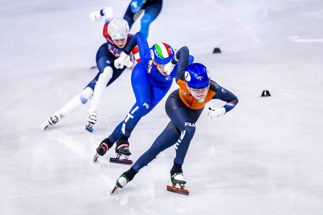 MILAN Xandra Velzeboer in action during the women s 500 meters qualifying event at the Milan Ice Skating Area during the Winter Olympics. SEM VAN DER WAL ANP xVIxANPxSportx xxANPxIVx 550223612 originalFilename: 550223612.jpg