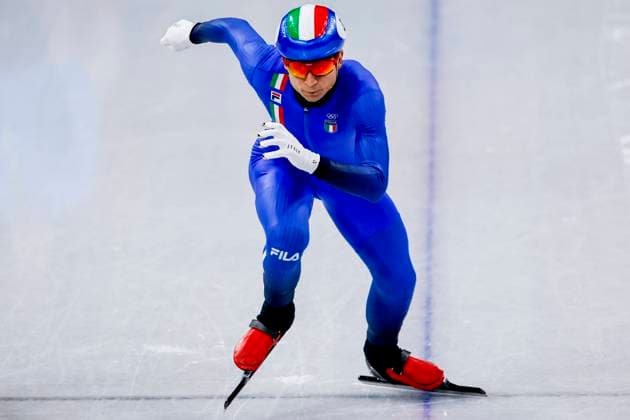 Pietro Sighel of Italy Men s 1000m, Milano Cortina 2026 Winter Olympics: Day 4, Short Track Speed skating, Eisschnelllauf - Milano Cortina 2026 Winter Olympics: Day 4, Milano Speed Skating Stadium, February 10, 2026, Milan, Italy.