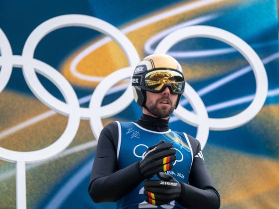 OLYMPICS - Winter Olympic Games, Olympische Spiele, Olympia, OS Milano Cortina 2026 VAL DI FIEMME,ITALY,10.FEB.26 - OLYMPICS, NORDIC SKIING, NORDIC COMBINED, Ski jumping, Skispringen, Ski, nordisch - Winter Olympic Games Milano Cortina 2026, normal hill, training . Image shows Johannes Rydzek (GER).  GEPAxpictures xOliverxLerch