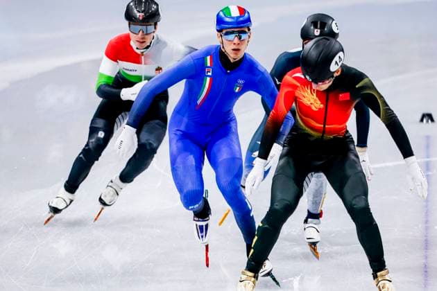 Thomas Nadalini of Italy Men s 1000m, Milano Cortina 2026 Winter Olympics: Day 4, Short Track Speed skating, Eisschnelllauf - Milano Cortina 2026 Winter Olympics: Day 4, Milano Speed Skating Stadium, February 10, 2026, Milan, Italy.