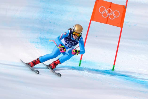 OLYMPICS - Winter Olympic Games, Olympische Spiele, Olympia, OS Milano Cortina 2026 CORTINA D AMPEZZO,ITALY,10.FEB.26 - OLYMPICS, ALPINE SKIING - Winter Olympic Games Milano Cortina 2026, team combined, downhill, women. Image shows Nadia Delago (ITA).  GEPAxpictures xMaticxKlansek