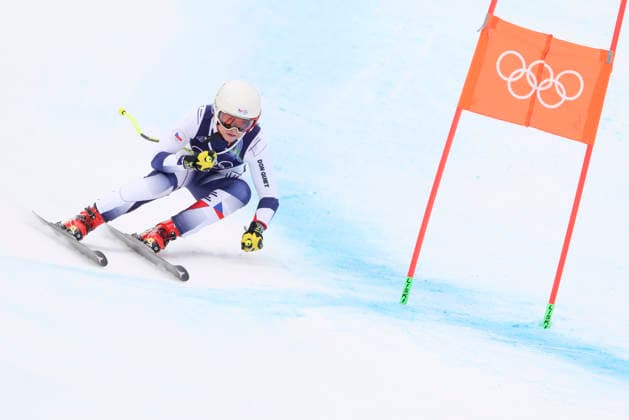 OLYMPICS - Winter Olympic Games, Olympische Spiele, Olympia, OS Milano Cortina 2026 CORTINA D AMPEZZO,ITALY,10.FEB.26 - OLYMPICS, ALPINE SKIING - Winter Olympic Games Milano Cortina 2026, team combined, downhill, women. Image shows Elisa Maria Negri (CZE) .  GEPAxpictures xMaticxKlansek