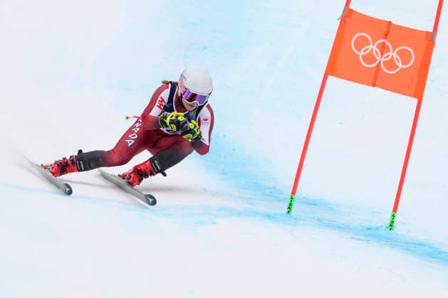OLYMPICS - Winter Olympic Games, Olympische Spiele, Olympia, OS Milano Cortina 2026 CORTINA D AMPEZZO,ITALY,10.FEB.26 - OLYMPICS, ALPINE SKIING - Winter Olympic Games Milano Cortina 2026, team combined, downhill, women. Image shows Cassidy Gray (CAN).  GEPAxpictures xMaticxKlansek