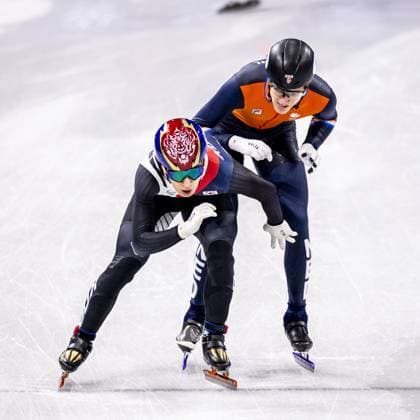 MILAN - Teun Boer in action during the qualifying event for the men s 1000 meters at the Milan Ice Skating Area during the Winter Olympics. ROBIN VAN LONKHUIJSEN ANP xVIxANPxSportx xxANPxIVx 550227881 originalFilename: 550227881.jpg