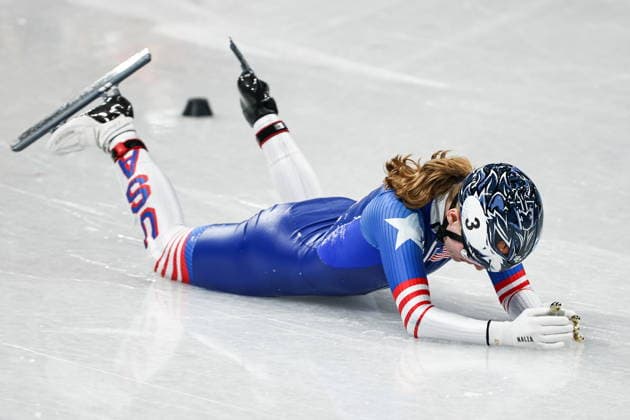 ITALY, MILAN - FEBRUARY 10, 2026: Corinne Stoddard of the USA competes in the women s short track Speed skating, Eisschnelllauf 500 metres heat during the 2026 Winter Olympic Games, Olympische Spiele, Olympia, OS at the Milano Ice Skating Arena 2026 Winter Olympics: Women S 500m Short Track Speed Skating Event  - ZUMAt113 20260210_zaa_t113_140 Copyright: xMikhailxTereshchenkox