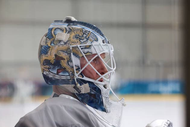 February 10, 2026, Milan, Lombardy, Italy: LANKINEN Kevin of Team Finland during menÃ¢â‚¬â ¢s Ice hockey, Eishockey practice during the Milano Cortina 2026 Olympic Winter games, Winterspiele,Spiele, Summer games at Milano Santagiulia Ice Hockey Arena. Olympics 2026: Milano Cortina: Ice Hockey  - ZUMAm117 20260210_oly_m117_002 Copyright: xDavidxMcIntyrex