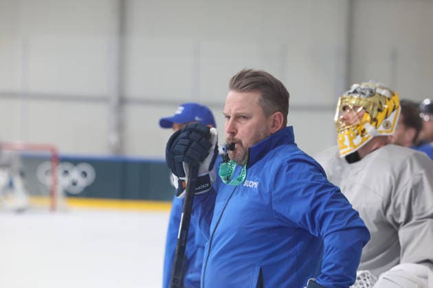 February 10, 2026, Milan, Lombardy, Italy: Coach PENNANEN Antti of Team Finland during menÃ¢â‚¬â ¢s Ice hockey, Eishockey practice during the Milano Cortina 2026 Olympic Winter games, Winterspiele,Spiele, Summer games at Milano Santagiulia Ice Hockey Arena. Olympics 2026: Milano Cortina: Ice Hockey  - ZUMAm117 20260210_oly_m117_012 Copyright: xDavidxMcIntyrex
