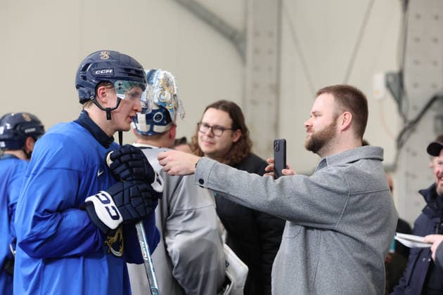 February 10, 2026, Milan, Lombardy, Italy: LUNDELL Anton of Team Finland during menÃ¢â‚¬â ¢s Ice hockey, Eishockey practice during the Milano Cortina 2026 Olympic Winter games, Winterspiele,Spiele, Summer games at Milano Santagiulia Ice Hockey Arena. Olympics 2026: Milano Cortina: Ice Hockey  - ZUMAm117 20260210_oly_m117_025 Copyright: xDavidxMcIntyrex
