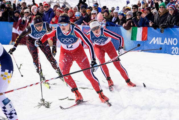 Winter Olympics in Milan Cortina 2026 Val di Fiemme 20260210. Milla Grosberghaugen Andreassen from Norway and Ingrid Bergene Aabrekk from Norway during the cross-country sprint finals at Lago di Tesero during the Winter Olympics in Milano Cortina 2026. Photo: Terje Pedersen NTB Val di Fiemme Norway EDITORIAL USE ONLY. RESTRICTED USE FOR BETTING COMPANIES Ref:_SPOpXSY8Q_x-_0.jpg *** Winter Olympics in Milan Cortina 2026 Val di Fiemme 20260210 Milla Grosberghaugen Andreassen from Norway and Ingrid Bergene Aabrekk from Norway during the cross country sprint finals at Lago di Tesero during the Winter Olympics in Milano Cortina 2026 Photo Terje Pedersen NTB Val di Fiemme Norway EDITORIAL USE ONLY RESTRICTED USE FOR BETTING COMPANIES  Copyright: xTerjexPedersenx xNTBx
