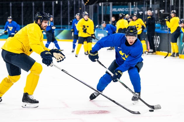 Milano Cortina 2026, ice hockey, men, national team Sweden, training