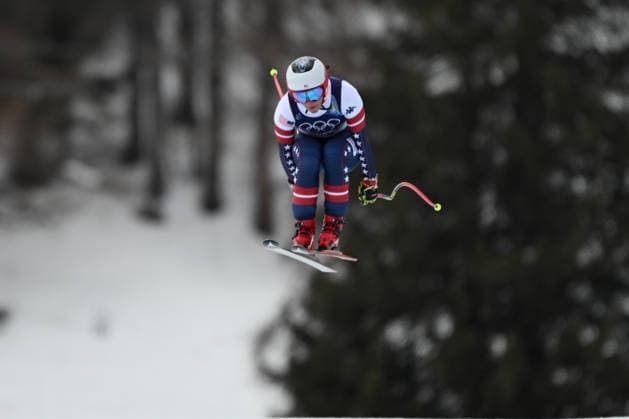 Breezy Johnson Mikaela Shiffrin from Stati Uniti d America during the Winter Olympic Games, Olympische Spiele, Olympia, OS Milano Cortina 2026, in Tofane Alpine Skiing Centre , on February 10 2026, in Cortina, Italy  Copyright: xFedericoxManoni IPAxSportx xipa-agency.netx xx IPA_71217345 IPA_Agency_IPA71217345