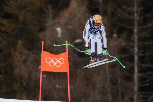 GIOCHI OLIMPICI - Olimpiadi Invernali Milano-Cortina 2026 - Alpine Skiing Women s Team Combined, Downhill Milano Cortina 2026 - XXV Olympic Winter games, Winterspiele,Spiele, Summer games Cortina D Ampezzo - Italy 10 February,2026 Alpine skiing - Women s Team combined WEIDLE-WINKELMANN Kira (GER) Cortina D Ampezzo Italy  Copyright: xIPAxSport ABACAx