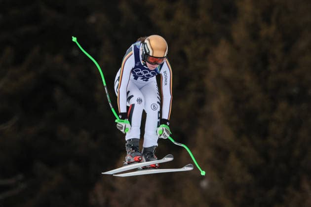 GIOCHI OLIMPICI - Olimpiadi Invernali Milano-Cortina 2026 - Alpine Skiing Women s Team Combined, Downhill Milano Cortina 2026 - XXV Olympic Winter games, Winterspiele,Spiele, Summer games Cortina D Ampezzo - Italy 10 February,2026 Alpine skiing - Women s Team combined WEIDLE-WINKELMANN Kira (GER) Cortina D Ampezzo Italy  Copyright: xIPAxSport ABACAx